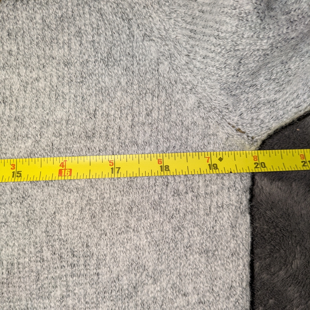 Striped Open Front Cardigan - Gray, White, Brown - Picture 4 of 4